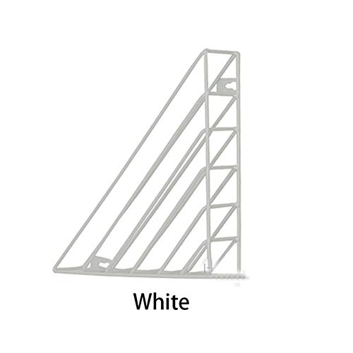 FRINZA Wand Clapboard Metalldreieck- Wandregal Wand befestigte Wanddekoration Magazin Buch Storage Rack Crafts- Ausstellungsstand Wandregale Wohnkultur(Blanc) von FRINZA