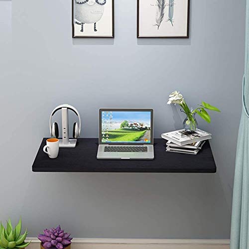Schwimmdock Regale Schwimmdock Regale Laptop Ständer Schreibtisch faltbare hängend Computer- Schreibtisch Esstisch, 4 Farben for Wandmontage, 8 Größen (Farbe: Weiß, Größe: 70x40CM)(Black Walnut,70x40C von FRINZA