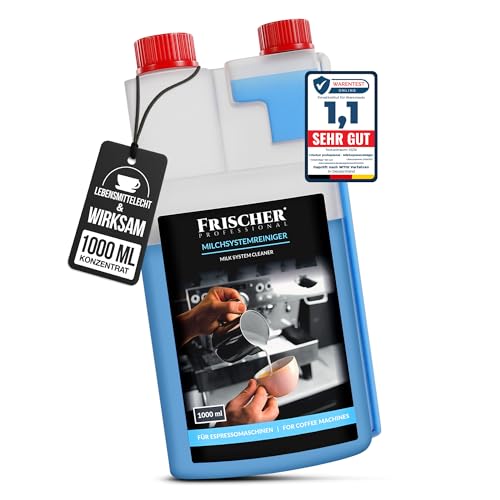 Frischer professional Milchsystemreiniger 1000 ml für Kaffeevollautomaten, Milchaufschäumer, entfernt Milchrückstände, Ablagerungen in Espressomaschinen aller Hersteller von FRISCHER PROFESSIONAL