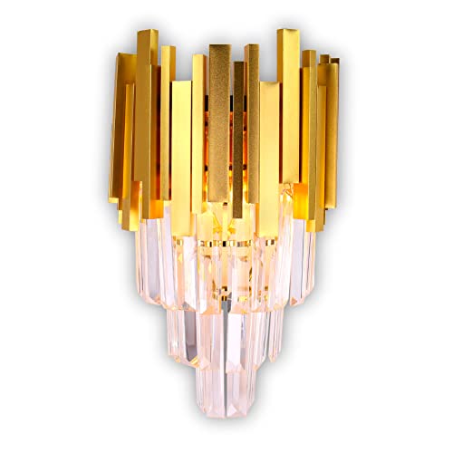 FRIXCHUR Crystal wall light gold square Kristall Wandleuchte Gold Wandleuchte Nachttischlampe Kristall Wandleuchte Nachtlicht für Schlafzimmer Badezimmer Flur Wand Dekor Treppe, 2*E14… FRIXCHUR Crystal wall light gold square Kristall Wandleuchte Gold Wandleuchte Nachttischlampe Kristall Wandleuchte Nachtlicht für Schlafzimmer Badezimmer Flur Wand Dekor Treppe, 2*E14… von FRIXCHUR