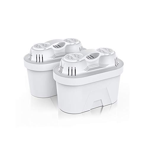 FRIZZLIFE FPT01 Ersatz-Wasserfilterkartuschen-Set für FP40 Wasserfilterkrug und T900 Auftischwasserfiltersystem (2 Stück) von FRIZZLIFE
