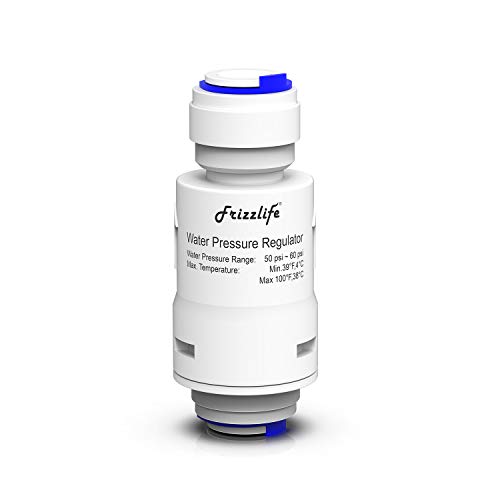 Frizzlife PRV3 Wasserfilter-Druckminderer-Schutzventil für Umkehrosmose- und Wasserfiltersystem, 60 PSI, 0,95 cm, Quick Connect Push-Fit von FRIZZLIFE