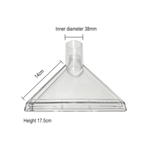 FRJOKPVIM 38 Mm Staubsauger-Absaugdüse, Spin-Bürstenkopf, Klare Schwenkdüse, Sofa-Teppich-Reinigungsdüse, Staubsaugerteile(1pcs.) von FRJOKPVIM