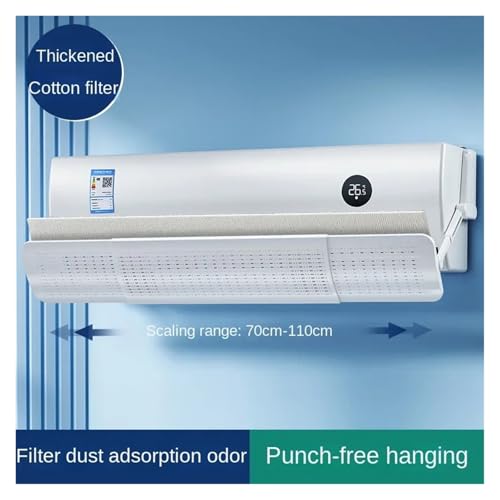 Kalter Wind-Leitblech-Auslass-Conditioner-Schild Reinigungs-Deflektor-Luft Weht Anti-Direkt-Einziehbar(Cotton filter) von FRJOKPVIM