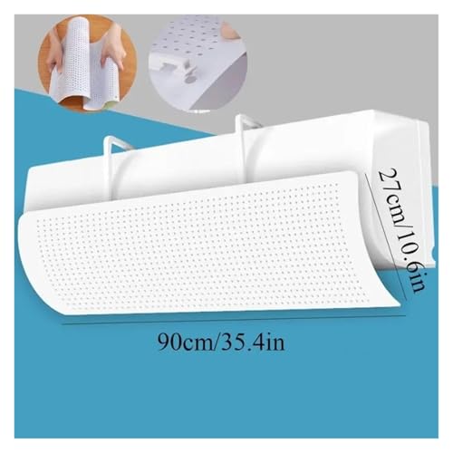 Klimaanlage Windschutz Säugling Anti Direkt Blasen Skalierbare Einstellbare Wind Guide Abdeckung Outlet Baffle Windschutzscheibe Staub Abdeckung(A) von FRJOKPVIM