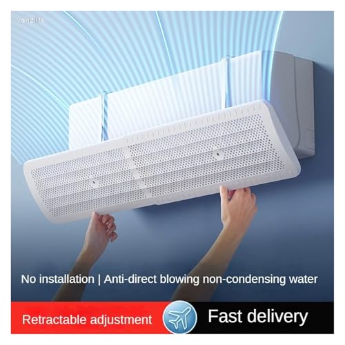 Klimaanlage Windschutzscheibe Wandmontage Punch Free Universal AC Windabweiser Einschluss Anti Direkt Blasen Einziehbar(A) von FRJOKPVIM