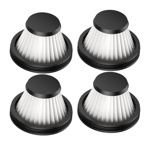 Patronenfilter Schwarz Weiß, Kompatibel For Baseus, Filter For A2 Pro Handstaubsauger(4 pcs) von FRJOKPVIM
