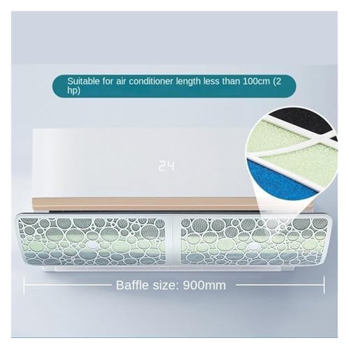 Universeller Windabweiser For Klimaanlagen, Kompatibel Mit Vanzlife, Anti-Direktblas-Windschutzscheibe, Kalt-Warm-Luftauslass-Getriebeblende(Carbon 90cm) von FRJOKPVIM