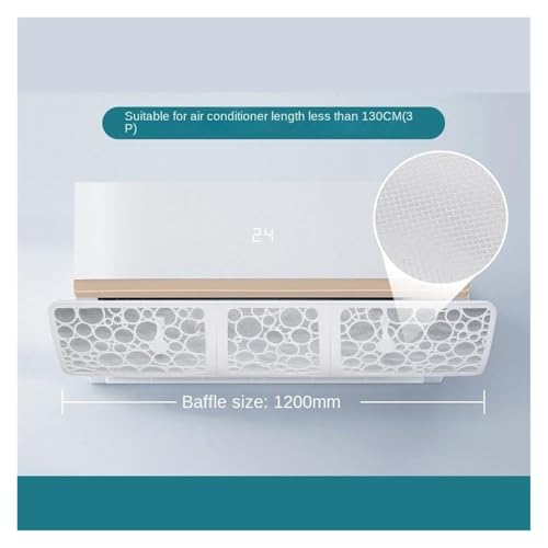 Universeller Windabweiser For Klimaanlagen, Kompatibel Mit Vanzlife, Anti-Direktblas-Windschutzscheibe, Kalt-Warm-Luftauslass-Getriebeblende(Mesh 120cm) von FRJOKPVIM