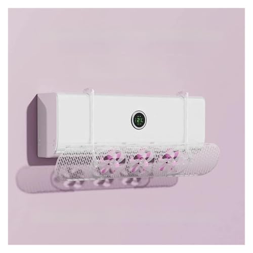Windabweiser For Klimaanlagen Mit Ventilator, Anti-Direktblasen, Universeller Kaltluftauslassschutz Zur Wandmontage Und Windleitabdeckung(Pink fan blades) von FRJOKPVIM