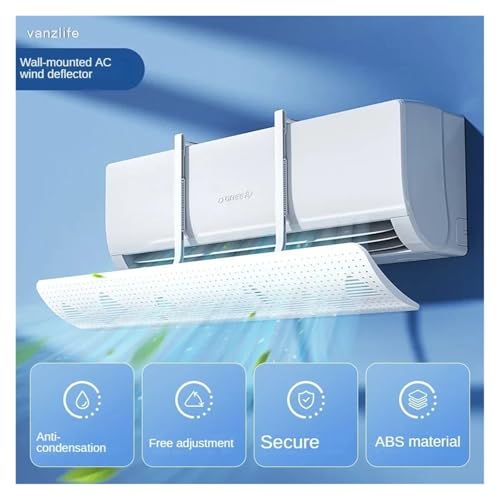 Zentrale Klimaanlage Windschutzscheibe Decke Abgehängte Deflektor Schallwand Anti Direkt Blasen Kassette Wind Guider Universal(Wall-mounted ac 90cm) von FRJOKPVIM