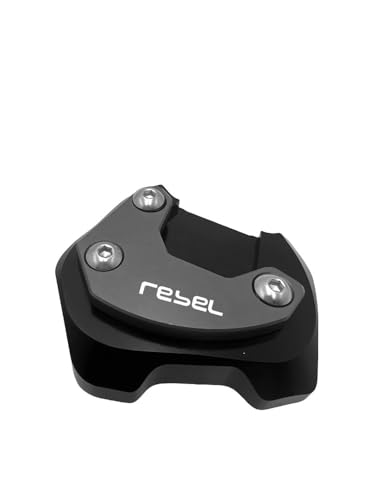 CNC-Motorradständer, Aluminium, Rutschfestes Motorrad-Seitenständer-Pad, Kickstand-Fußpolster Für CMX 500 300 CMX300 CMX500 2017–2023(Dark gray) von FRKXQVPZL