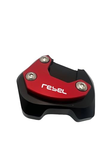 CNC-Motorradständer, Aluminium, Rutschfestes Motorrad-Seitenständer-Pad, Kickstand-Fußpolster Für CMX 500 300 CMX300 CMX500 2017–2023(Red) von FRKXQVPZL