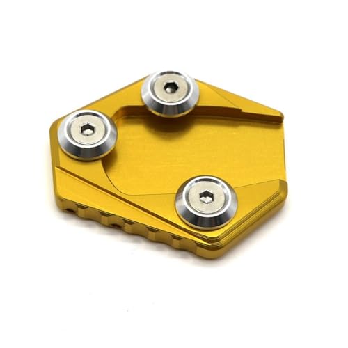CNC-Motorradständer, Motorrad-Ständerpolster, Dicke Aluminium-Seitenständer-Grundplatte, Rutschfest, Für H&on&da MSX125 13-15(Gold) von FRKXQVPZL
