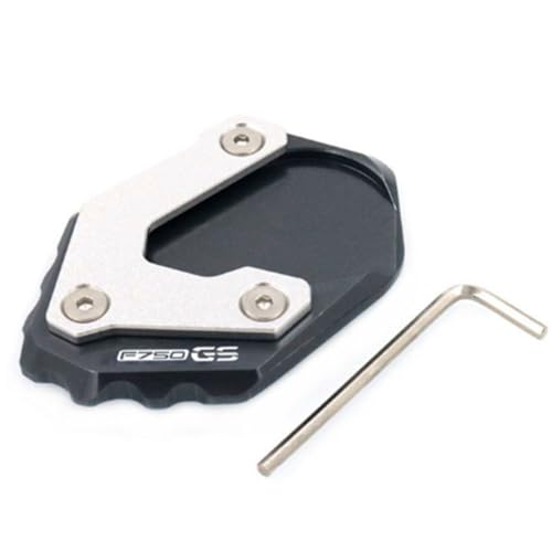 FRKXQVPZL Für B&M&W F750GS F750 GS F 750 GS 2018-2020 Motorrad CNC Kickstand Fuß Seitenständer Verlängerungspolster Stützplatte(F750GS-Titanium) von FRKXQVPZL