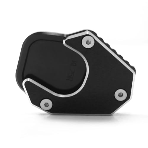 FRKXQVPZL Für HO&N&DA CRF250L CRF 250 Rally CRF250 2017-2021 Motorrad CNC Kickstand Extension Pad Fuß Seitenständer Verlängerungsplatte(Black-1) von FRKXQVPZL