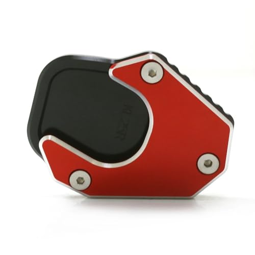 FRKXQVPZL Für HO&N&DA CRF250L CRF 250 Rally CRF250 2017-2021 Motorrad CNC Kickstand Extension Pad Fuß Seitenständer Verlängerungsplatte(Red-4) von FRKXQVPZL