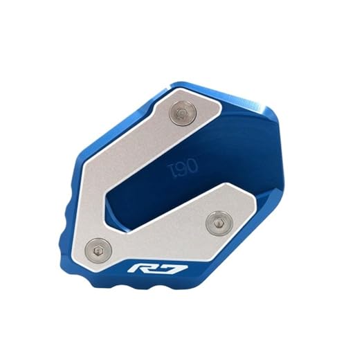 FRKXQVPZL Für YA&MA&HA YZF-R7 YZF R7 YZFR7 2021 2022 2023 Motorrad CNC Kickstand Fuß Seitenständer Verlängerungspolster Stützplatte Vergrößern(Blue-2) von FRKXQVPZL
