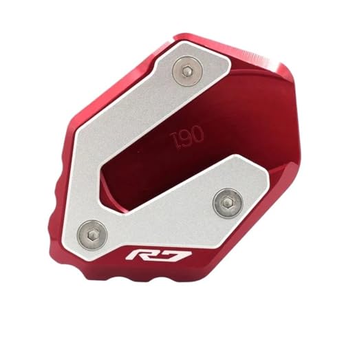 FRKXQVPZL Für YA&MA&HA YZFR7 YZF-R7 YZF R7 2021-2025 2022 Motorrad CNC Kickstand Fuß Seitenständer Verlängerungspolster Stützplatte Vergrößern Ständer(4) von FRKXQVPZL