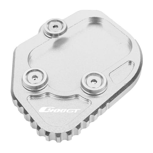 FRKXQVPZL Motorrad Seitenstützfuß Für B&M&W C400GT C400X K51 C400 X GT C 400X 400GT 2019 2020 2021 Motorrad-Ständerfuß-Seitenständer-Verlängerungspolster-Stützplatte(C400GT-Silver) von FRKXQVPZL