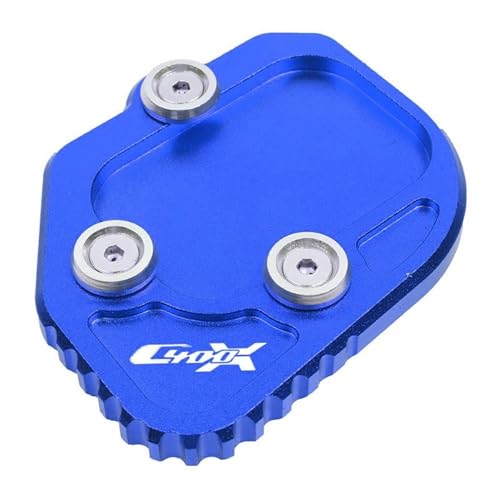 FRKXQVPZL Motorrad Seitenstützfuß Für B&M&W C400GT C400X K51 C400 X GT C 400X 400GT 2019 2020 2021 Motorrad-Ständerfuß-Seitenständer-Verlängerungspolster-Stützplatte(C400X-Blue) von FRKXQVPZL