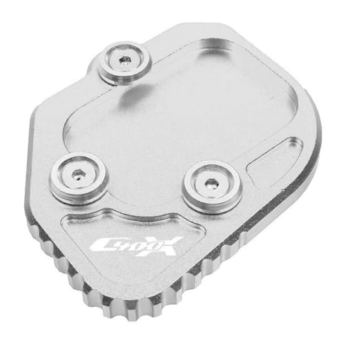 FRKXQVPZL Motorrad Seitenstützfuß Für B&M&W C400GT C400X K51 C400 X GT C 400X 400GT 2019 2020 2021 Motorrad-Ständerfuß-Seitenständer-Verlängerungspolster-Stützplatte(C400X-Silver) von FRKXQVPZL