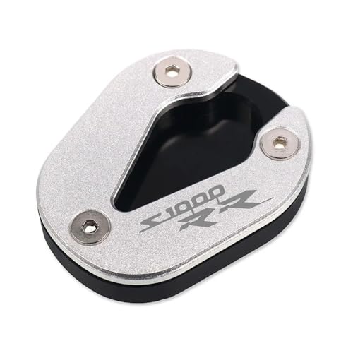 FRKXQVPZL Motorrad Seitenstützfuß Für B&M&W S1000RR S1000 RR S 1000 RR 2019 2020 2021 2022 Motorrad CNC Kickstand Seitenständer Ständerverlängerung Vergrößerungspad(Black-1) von FRKXQVPZL