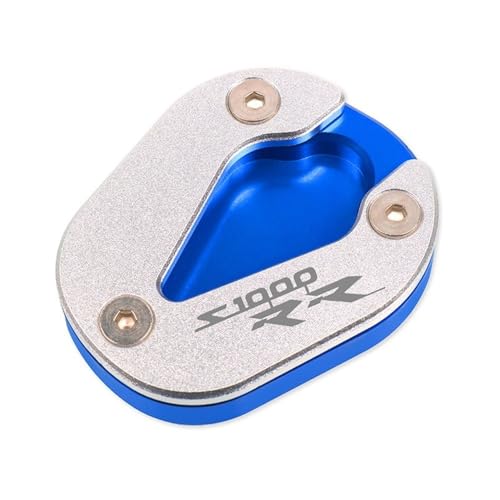 FRKXQVPZL Motorrad Seitenstützfuß Für B&M&W S1000RR S1000 RR S 1000 RR 2019 2020 2021 2022 Motorrad CNC Kickstand Seitenständer Ständerverlängerung Vergrößerungspad(Blue-2) von FRKXQVPZL