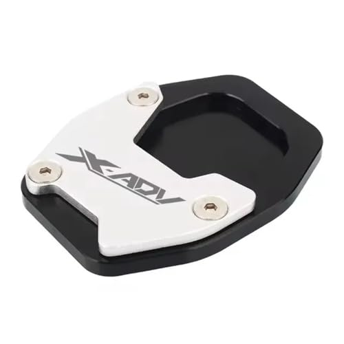 FRKXQVPZL Motorrad Seitenstützfuß Für HO&N&DA XADV-750 XADV 750 NC750X NC 750X 2021-2023 Motorrad CNC Seitenständer Pad Platte Kickstand Enlarger Support Extension(Black-XADV) von FRKXQVPZL