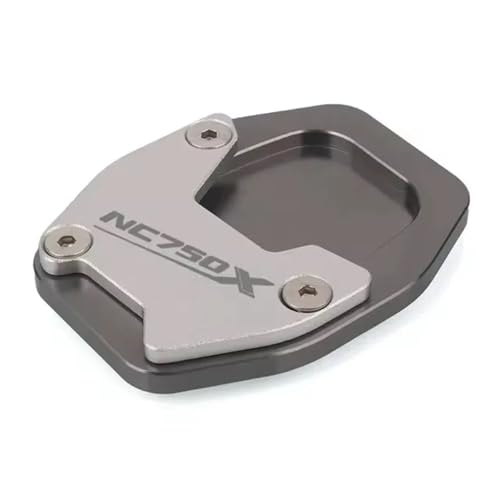 FRKXQVPZL Motorrad Seitenstützfuß Für HO&N&DA XADV-750 XADV 750 NC750X NC 750X 2021-2023 Motorrad CNC Seitenständer Pad Platte Kickstand Enlarger Support Extension(Titanium-NC750X) von FRKXQVPZL