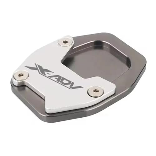 FRKXQVPZL Motorrad Seitenstützfuß Für HO&N&DA XADV-750 XADV 750 NC750X NC 750X 2021-2023 Motorrad CNC Seitenständer Pad Platte Kickstand Enlarger Support Extension(Titanium-XADV) von FRKXQVPZL