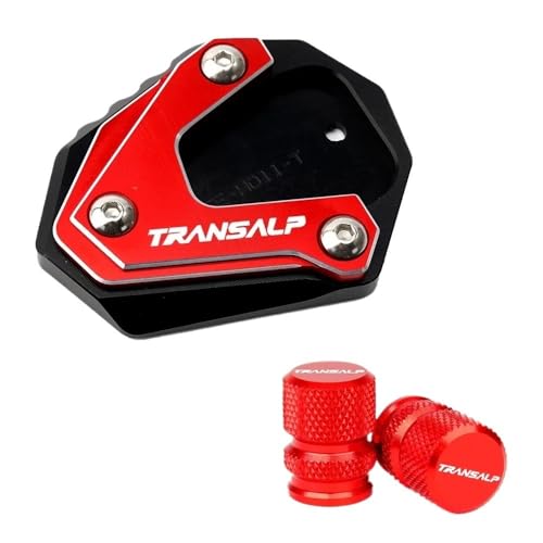FRKXQVPZL Motorrad Seitenstützfuß Für HO&ND&A TRANSALP XL600V XL650 XLV 600 650 700 Motorradzubehör CNC-Ständerfuß Seitenständer-Verlängerungspolster-Stützplatte(22) von FRKXQVPZL