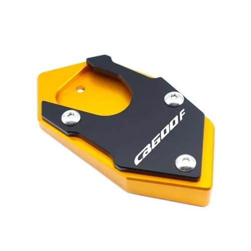 FRKXQVPZL Motorrad Seitenstützfuß Für Ho&n&da CB650F CBR650F CBR 650F CB 650 F 2014-2018 Motorrad CNC Aluminium Seitenständer Kickstand Verlängerungspolster Stützplatte(18) von FRKXQVPZL