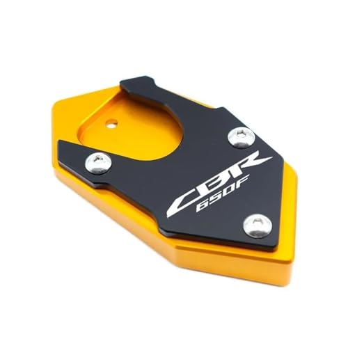 FRKXQVPZL Motorrad Seitenstützfuß Für Ho&n&da CB650F CBR650F CBR 650F CB 650 F 2014-2018 Motorrad CNC Aluminium Seitenständer Kickstand Verlängerungspolster Stützplatte(9) von FRKXQVPZL