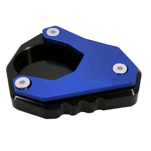 FRKXQVPZL Motorrad Seitenstützfuß Für KA&was&AKI V&ERS&YS 650 ABS 2010-2023 2019 2015 Motorrad CNC Kickstand Fuß Seitenständer Verlängerungspolster Stützplatte(Blue-2) von FRKXQVPZL