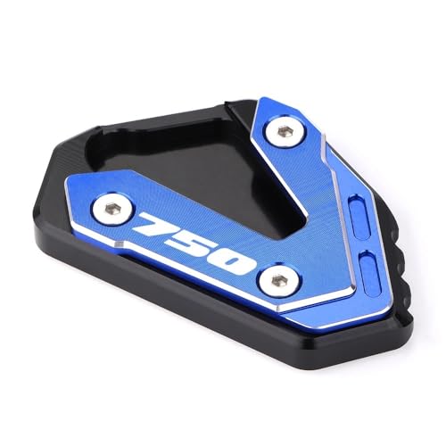 FRKXQVPZL Motorrad Seitenstützfuß Für SU&ZU&KI 750 GSX-R750 GSXR750 Gsxr750 Motorrad Aluminium Kickstand Verlängerung Fuß Seitenständer Vergrößerungsplatte(GSXR750 Blue) von FRKXQVPZL