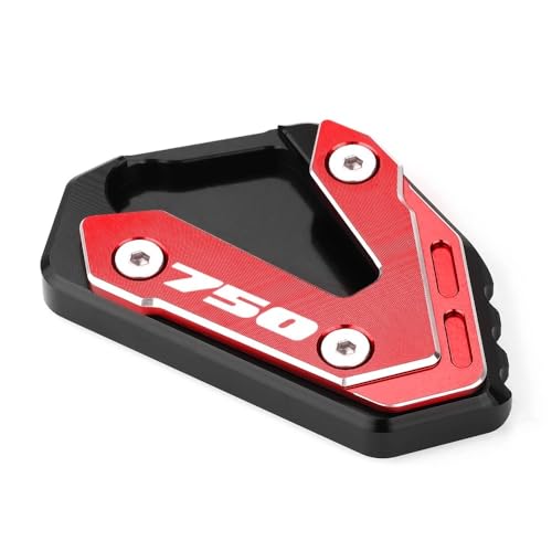 FRKXQVPZL Motorrad Seitenstützfuß Für SU&ZU&KI 750 GSX-R750 GSXR750 Gsxr750 Motorrad Aluminium Kickstand Verlängerung Fuß Seitenständer Vergrößerungsplatte(GSXR750 Red) von FRKXQVPZL