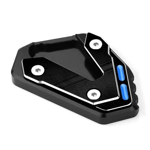 FRKXQVPZL Motorrad Seitenstützfuß Für SU&ZU&KI 750 GSX-R750 GSXR750 Gsxr750 Motorrad Aluminium Kickstand Verlängerung Fuß Seitenständer Vergrößerungsplatte(NO Logo Blackblue) von FRKXQVPZL