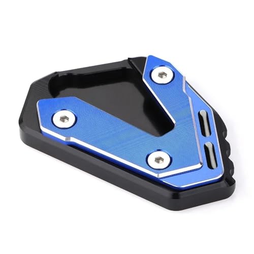 FRKXQVPZL Motorrad Seitenstützfuß Für SU&ZU&KI 750 GSX-R750 GSXR750 Gsxr750 Motorrad Aluminium Kickstand Verlängerung Fuß Seitenständer Vergrößerungsplatte(NO Logo Blueblack) von FRKXQVPZL