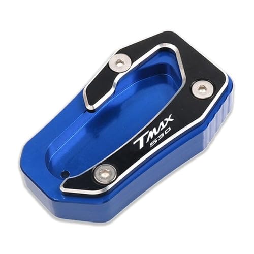 FRKXQVPZL Motorrad Seitenstützfuß Für YA&MA&HA T-MAX TMAX 530 SX DX TMAX530 2017-2023 Motorradventilkappe Kickstand Fußseitenständer-Verlängerungspad(Blue-2) von FRKXQVPZL