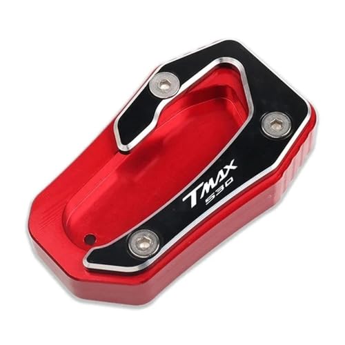 FRKXQVPZL Motorrad Seitenstützfuß Für YA&MA&HA T-MAX TMAX 530 SX DX TMAX530 2017-2023 Motorradventilkappe Kickstand Fußseitenständer-Verlängerungspad(Red-4) von FRKXQVPZL