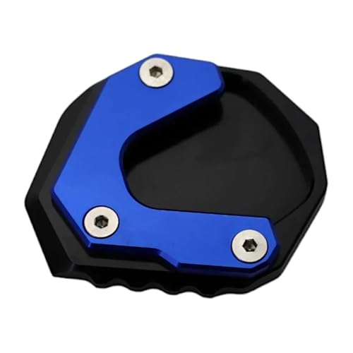 FRKXQVPZL Motorrad Seitenstützfuß Kickstand Fuß Seitenständer Verlängerungspolster Stützplatte Vergrößern Für Ho&n&da 750 XL 750 2023 2024(Blue-2) von FRKXQVPZL