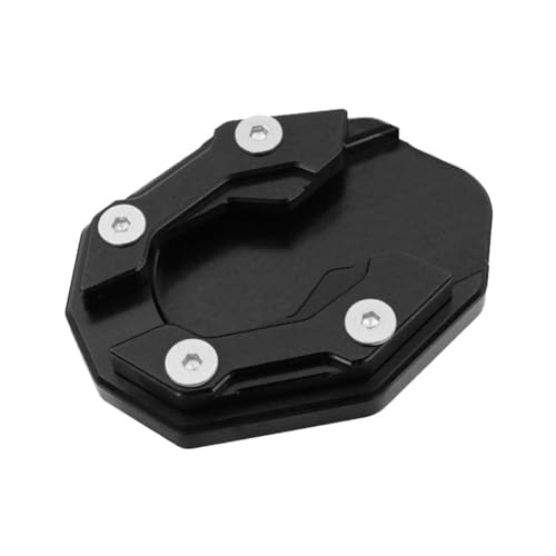 Für YA&MA&HA NMAX155 XMAX300 Roller Motorrad Fahrrad Ständer Extender Fuß Seitenständer Verlängerungspolster Stützplatte Anti-Rutsch-Basis(Black-1) von FRKXQVPZL
