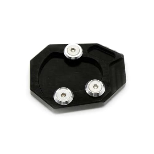 Motorrad-Fuß-Seitenständer-Vergrößerungs-Verlängerungs-Ständerplattenpolster Für Ya&ma&ha Yzf R1 YZF-R1 YZFR1 2009 2010 2011 2012 2013 2014(Black-1) von FRKXQVPZL