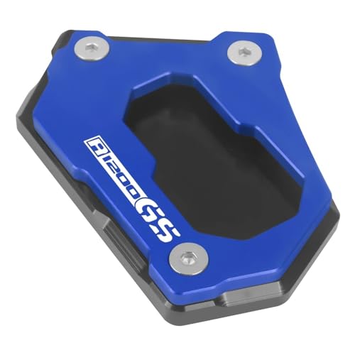 Motorrad-Ständer-Seitenständer-Verlängerungspolster-Stützplatte Für B&M&W R 1200 GS LC R1200GS Rallye ADV R1250GS R 1250 GS(Blue-LOGO 2) von FRKXQVPZL