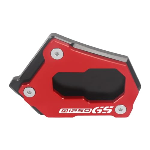 Motorrad-Ständer-Seitenständer-Verlängerungspolster-Stützplatte Für B&M&W R 1200 GS LC R1200GS Rallye ADV R1250GS R 1250 GS(Red-LOGO 1) von FRKXQVPZL