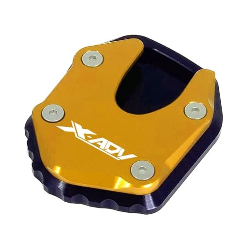 XADV Motorrad CNC Kickstand Seitenständer Verlängerungspad Vergrößerungsstützplatte Für HO&ND&A X-ADV 750 Xadv750 2021 2022 2023(Gold-3) von FRKXQVPZL