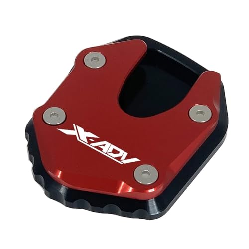 XADV Motorrad CNC Kickstand Seitenständer Verlängerungspad Vergrößerungsstützplatte Für HO&ND&A X-ADV 750 Xadv750 2021 2022 2023(Red-4) von FRKXQVPZL