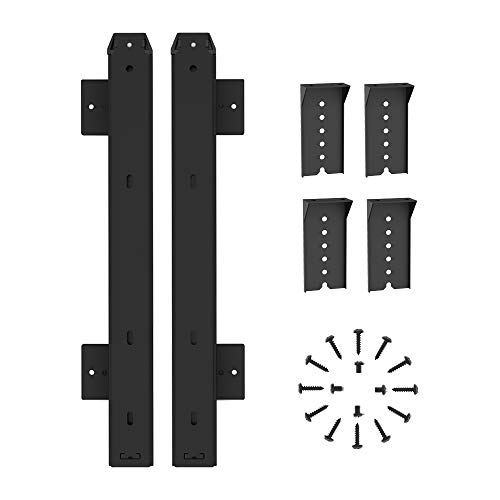 FRMSAET Hochleistungsmetall 355 mm Schubladenführungen Kugellager 3/4 Verlängerungsschienen unter dem Schreibtisch Tastaturschiebeschrank Möbel Schubladenzubehör. (Schwarz) von FRMSAET