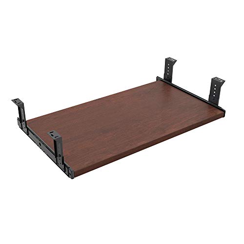 FRMSAET Möbelzubehör Büroproduktanzüge Hardware 53 cm / 60 cm / 76 cm Tastatur Schubladenfach Holzhalter unter dem Schreibtisch Höhenverstellbare Plattform. (60 cm, Kirsche) von FRMSAET